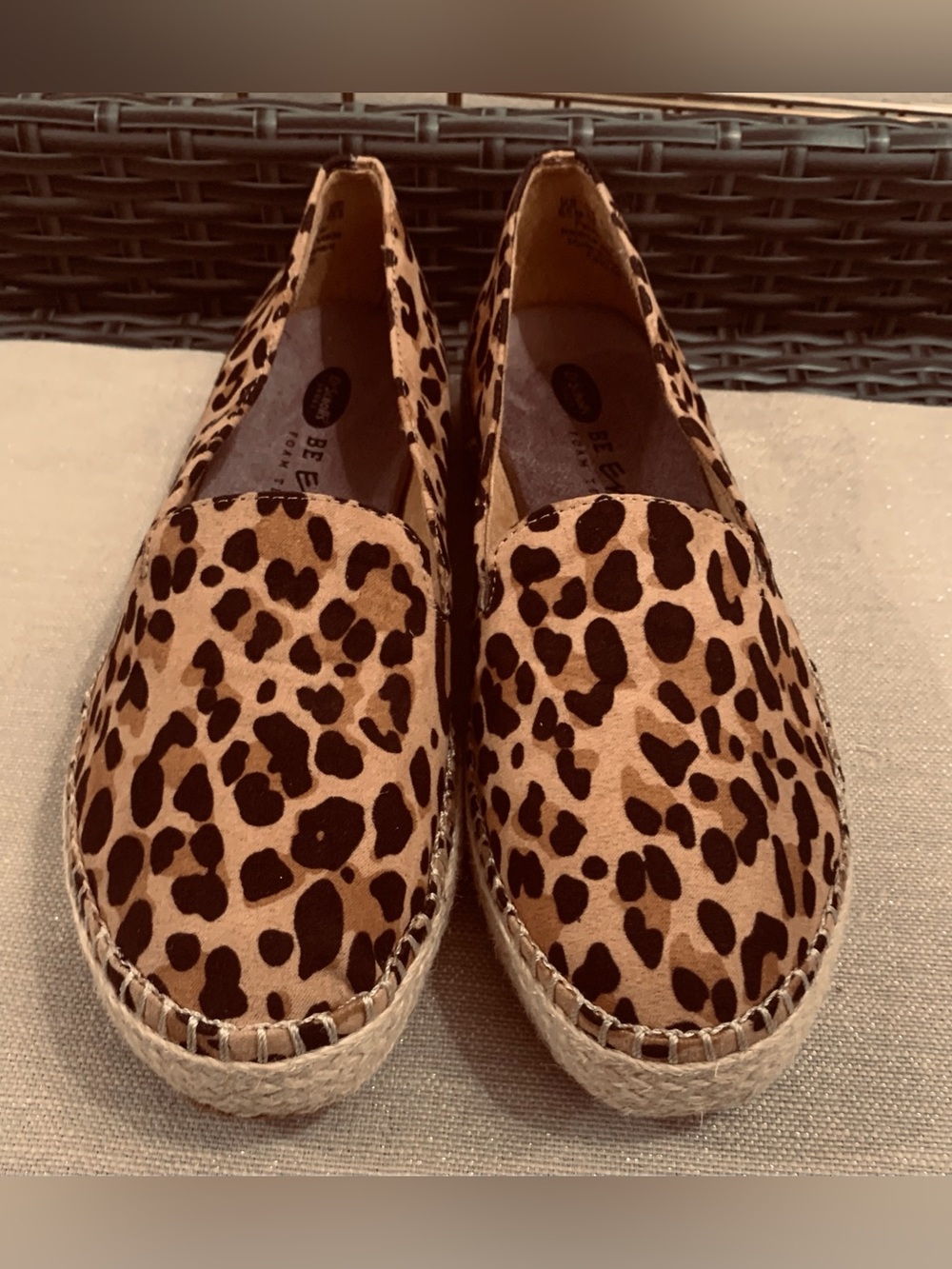 Dr Scholl's Be Energized Leopard Print Slip On Espadrilles • Sz. 6 1/2 - Picture 2 of 10